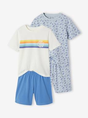 Pack of 2 surf pyjama shorts - vertbaudet enfant Boys-Pack of 2 surf pyjama shorts