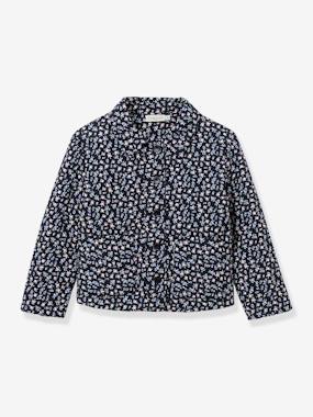 Flowered jacket - vertbaudet enfant Girls-Flowered jacket