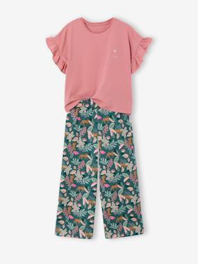 Ensemble T-shirt pantalon large fille - vertbaudet enfant Ensemble T-shirt pantalon large fille - vertbaudet enfant