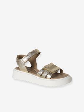 Sandales fille cuir à velcro - vertbaudet enfant Chaussures-Sandales fille cuir à velcro