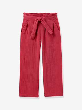 Pantalon ceinturé fille - vertbaudet enfant Pantalon ceinturé fille - vertbaudet enfant