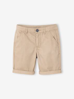 Chino Bermuda Shorts for Boys - vertbaudet enfant Boys-Chino Bermuda Shorts for Boys
