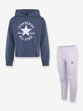 Hooded sweatshirt and leggings - vertbaudet enfant Hooded sweatshirt and leggings - vertbaudet enfant