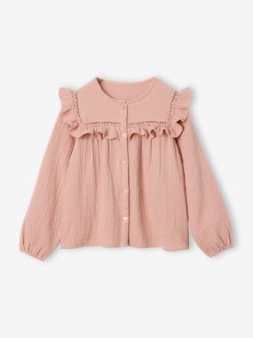 Chemise manches longues fille - vertbaudet enfant Fille-Chemise manches longues fille