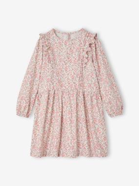 Robe courte fille manches longues - vertbaudet enfant Fille-Robe courte fille manches longues