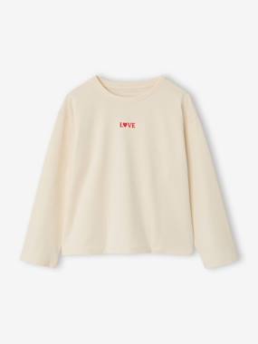T-shirt manches longues fille - vertbaudet enfant Fille-T-shirt manches longues fille