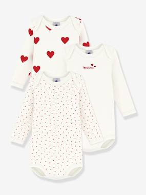 Lot de 3 bodies manches longues - vertbaudet enfant Lot de 3 bodies manches longues - vertbaudet enfant