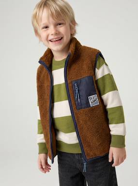 Sweat garçon col rond - vertbaudet enfant Garçon-Sweat garçon col rond