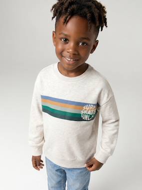 Sweat garçon col rond - vertbaudet enfant Garçon-Sweat garçon col rond