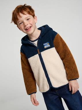 Gilet zippé à capuche garçon - vertbaudet enfant Garçon-Gilet zippé à capuche garçon