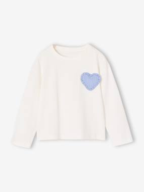 T-shirt manches longues fille - vertbaudet enfant Fille-T-shirt manches longues fille