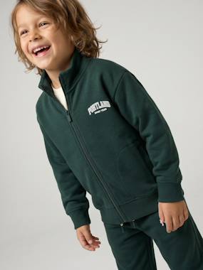Sweat zippé garçon col camionneur - vertbaudet enfant Garçon-Sweat zippé garçon col camionneur