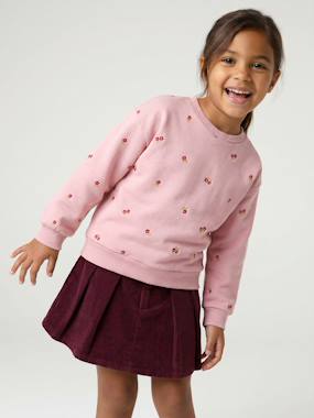 Sweat fille manches longues - vertbaudet enfant Fille-Sweat fille manches longues