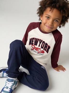 T-shirt manches longues raglan garçon - vertbaudet enfant Garçon-T-shirt manches longues raglan garçon
