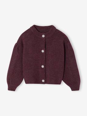 Gilet fille boutons bijoux - vertbaudet enfant Fille-Gilet fille boutons bijoux