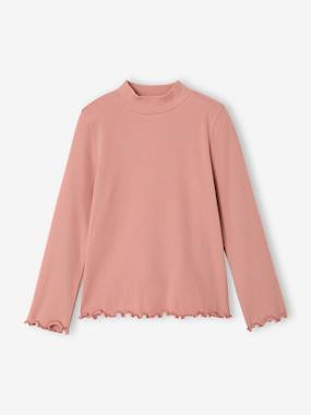 Sous-pull fille col cheminée - vertbaudet enfant