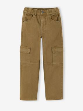 Pantalon cargo morphologie fin - vertbaudet enfant Garçon-Pantalon cargo morphologie fin