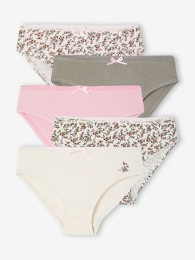 Lot de 5 culottes fille - vertbaudet enfant
