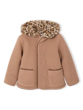 Manteau fille à capuche - vertbaudet enfant