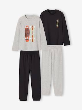 Lot de 2 pyjamas garçon manches longues - vertbaudet enfant Garçon-Lot de 2 pyjamas garçon manches longues