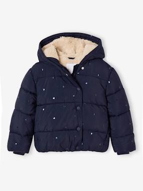 Doudoune à capuche fille - vertbaudet enfant