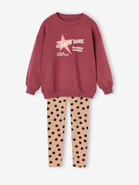 Ensemble sweat et legging fille - vertbaudet enfant