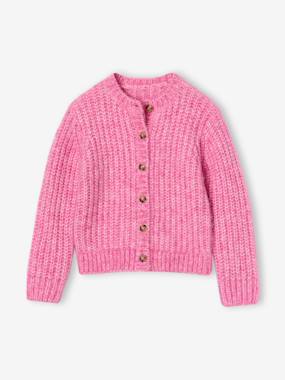 Gilet fille loose maille mousseuse - vertbaudet enfant