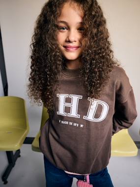 Sweat fille manches longues - vertbaudet enfant Fille-Sweat fille manches longues