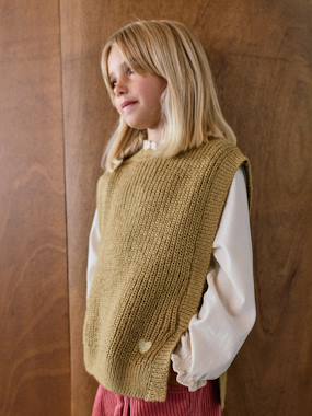 Pull fantaisie sans manche fille - vertbaudet enfant