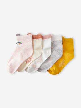 Lot de 5 paires de mi-chaussettes animaux - vertbaudet enfant -Lot de 5 paires de mi-chaussettes animaux