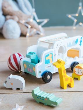 Truck Shape Sorter, Jungle - Wood FSC® Certified - vertbaudet enfant Truck Shape Sorter, Jungle - Wood FSC® Certified - vertbaudet enfant