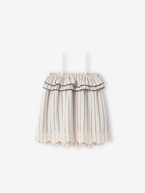 Embroidered Strappy Dress for Babies - vertbaudet enfant Embroidered Strappy Dress for Babies - vertbaudet enfant