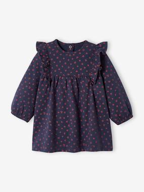 Ruffled Jersey Knit Dress for Babies - vertbaudet enfant Ruffled Jersey Knit Dress for Babies - vertbaudet enfant