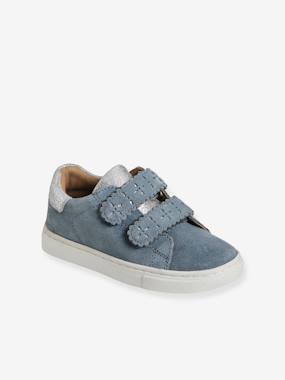 Baskets scratchées cuir fille collection maternelle - vertbaudet enfant Chaussures-Baskets scratchées cuir fille collection maternelle