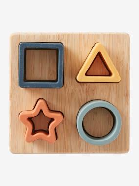 Shapes Puzzle in Wood & Silicone - vertbaudet enfant Shapes Puzzle in Wood & Silicone - vertbaudet enfant