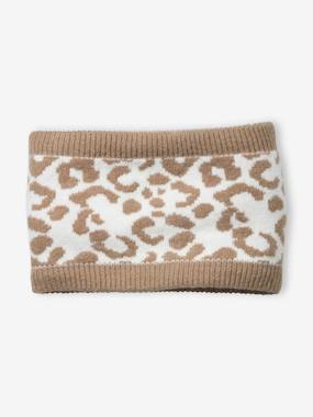Snood animalier en maille jacquard - vertbaudet enfant -Snood animalier en maille jacquard