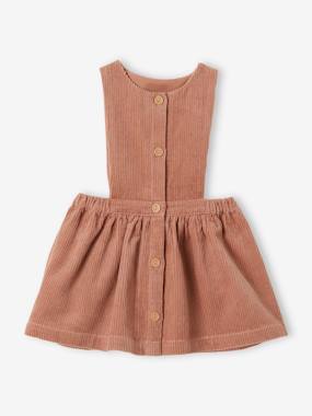 Corduroy Dungaree Dress for Babies - vertbaudet enfant Corduroy Dungaree Dress for Babies - vertbaudet enfant