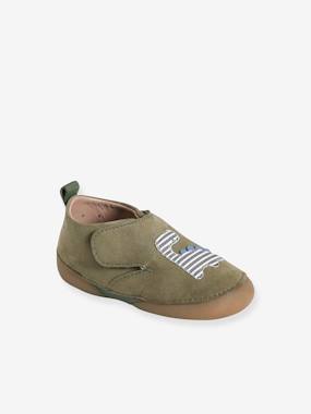 Chaussons scratchés bébé en cuir souple - vertbaudet enfant Chaussons scratchés bébé en cuir souple - vertbaudet enfant