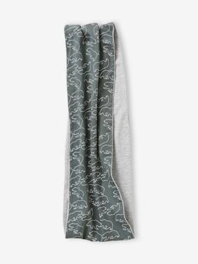 Snood réversible garçon imprimé ours/chiné - vertbaudet enfant -Snood réversible garçon imprimé ours/chiné