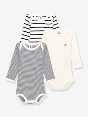 Lot de 3 bodies manches longues - vertbaudet enfant Lot de 3 bodies manches longues - vertbaudet enfant