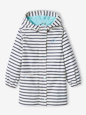Floral Raincoat with Hood, for Girls - vertbaudet enfant Floral Raincoat with Hood, for Girls - vertbaudet enfant