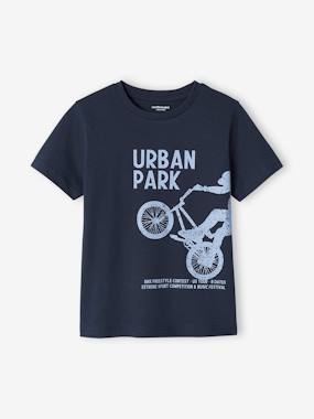 T-Shirt with Message for Boys - vertbaudet enfant -T-Shirt with Message for Boys