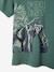 Animal T-Shirt in Organic Cotton for Boys sage green+sky blue - vertbaudet enfant 
