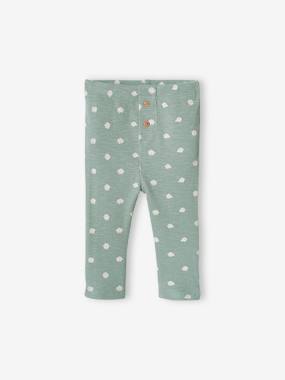 Legging bébé fille en maille côtelée - vertbaudet enfant -Legging bébé fille en maille côtelée