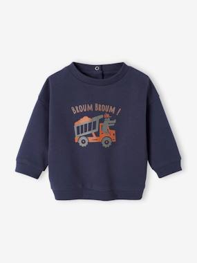 Basic Fleece Sweatshirt for Babies - vertbaudet enfant -Basic Fleece Sweatshirt for Babies