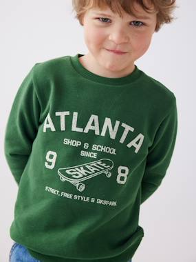 Sweat Basics motifs graphiques garçon - vertbaudet enfant -Sweat Basics motifs graphiques garçon