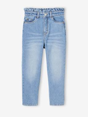 Jean fille mom poches coeur - vertbaudet enfant Jean fille mom poches coeur - vertbaudet enfant