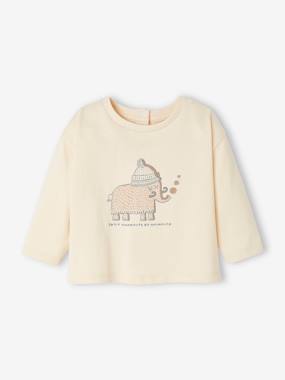Long Sleeve Mammoth Top for Babies - vertbaudet enfant -Long Sleeve Mammoth Top for Babies