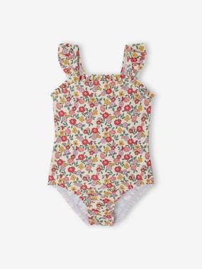 Baby-Swim & Beachwear-Floral Swimsuit for Baby Girls