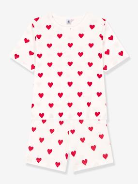 Hearts Pyjamas in Cotton for Women, by Petit Bateau  - vertbaudet enfant